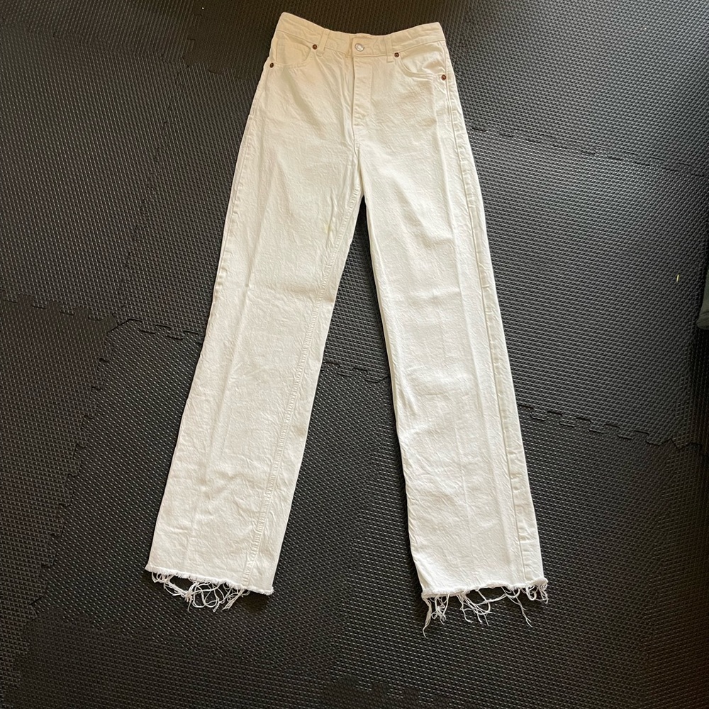 Zara Straight Leg Full Length Jean